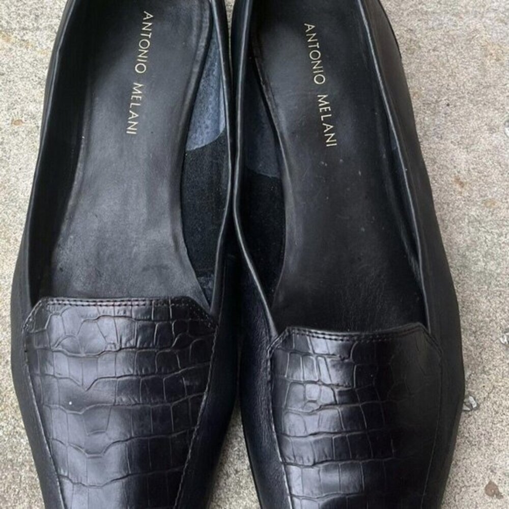 Antonio Melani Womens Loafers Navy Blue Sz 11